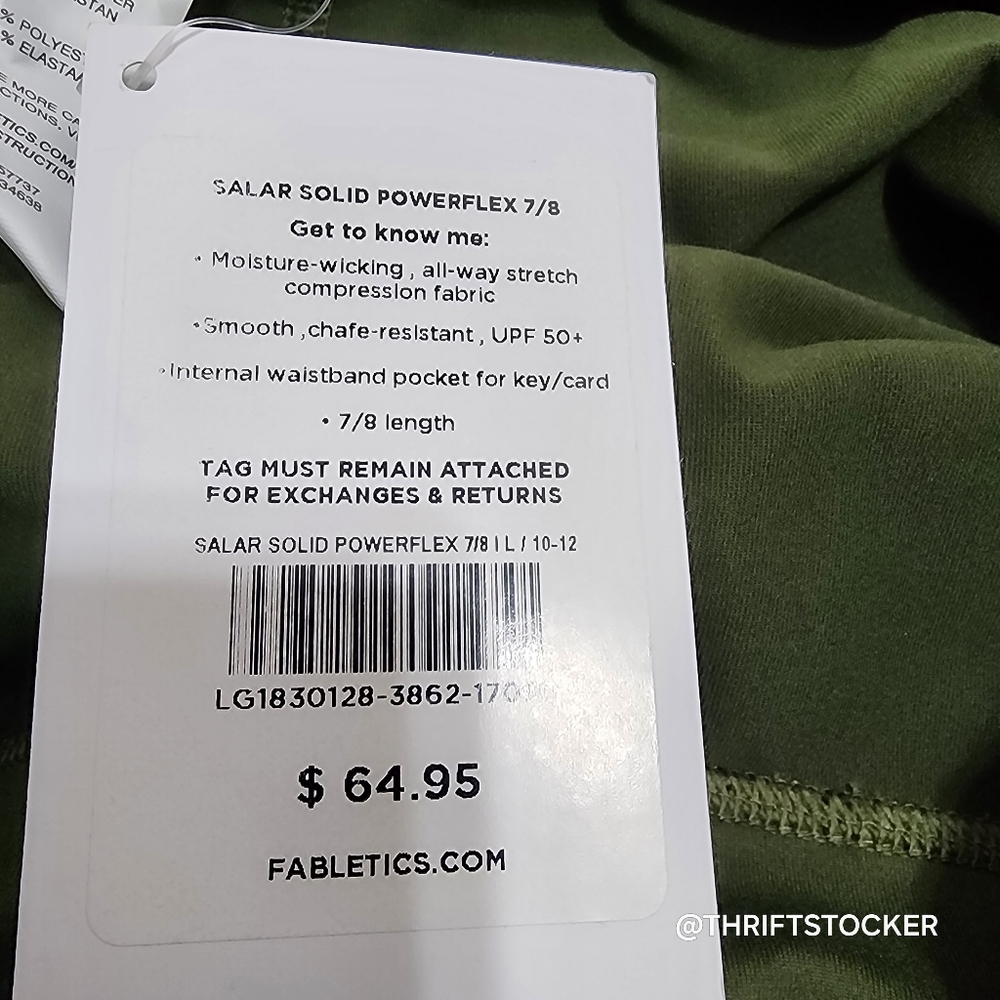 Fabletics Salar Solid Powerflex 7/8 Leggings NWT - image 7